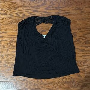 ⭐️Maurices Black Short Sleeve Cut Out Blouse